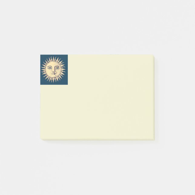 Sonne Post-it Klebezettel (Vorderseite)
