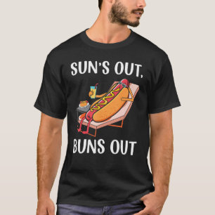 Sonne raus, Brötchen raus Hot Dog Wurst Foodie Ho T-Shirt