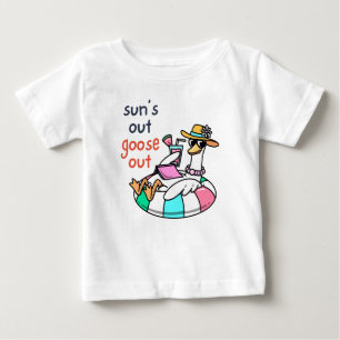 Sonne raus, Gans raus, lustiger Sommerente Baby T-shirt