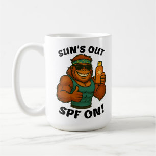 Sonne raus, Sonnencreme drauf – Lustiger Sommer Or Kaffeetasse