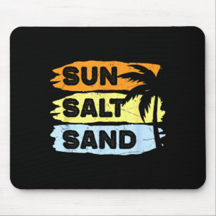 Sonne Salz Sand Retro Sommer Urlaub Strand Kreuzfa Mousepad