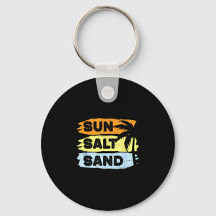 Sonne Salz Sand Retro Sommer Urlaub Strand Kreuzfa Schlüsselanhänger