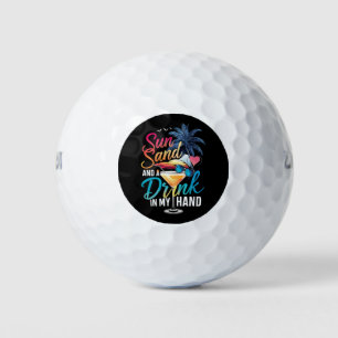 Sonne Sand und ein Drink in meiner Hand Strandkreu Golfball
