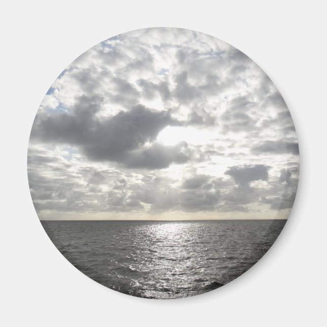 Sonne scheint durch Wolken Magnet (Vorne)