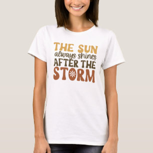 Sonne scheint nach dem Sturm Retro-T-Shirt T-Shirt