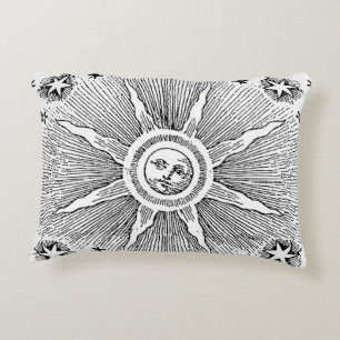 Sonne Sterne Antike Nacht Himmel Mittelalter Zodia Dekokissen