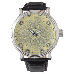 Sonne Sterne Antike Nacht Himmel Mittelalterlicher Armbanduhr