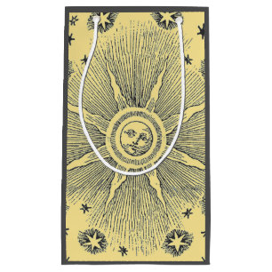 Sonne Sterne Antike Nacht Himmel Mittelalterlicher Kleine Geschenktüte