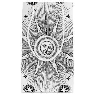 Sonne Sterne Antike Nacht Himmel Mittelalterlicher Kleine Geschenktüte