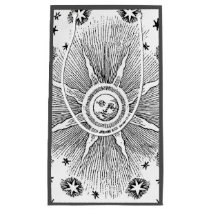Sonne Sterne Antike Nacht Himmel Mittelalterlicher Kleine Geschenktüte