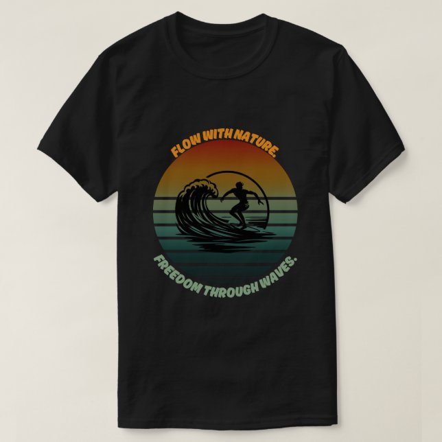 "Sonne, Surf und Soul" 🌊 T-Shirt (Design vorne)
