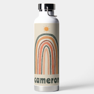 Sonne über einem Regenbogen Trinkflasche