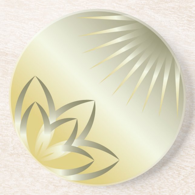Sonne und Blume Untersetzer (Vorne)