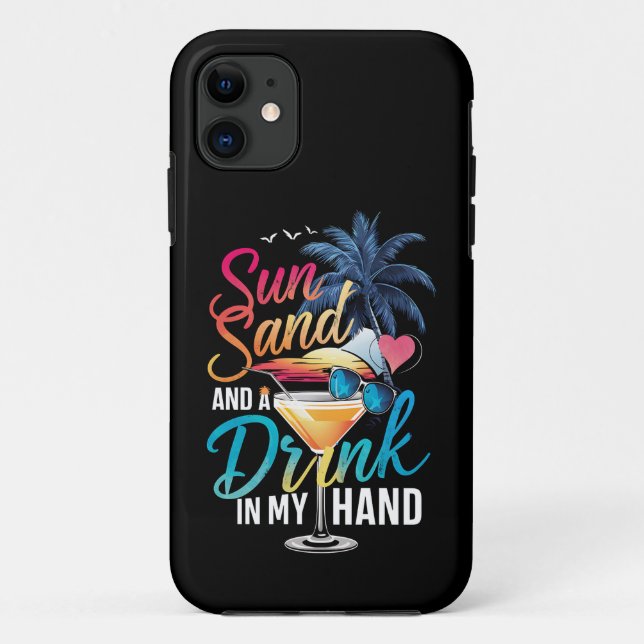 Sonne und ein Getränk in meiner Hand Beach Cruise Case-Mate iPhone Hülle (Rückseite)