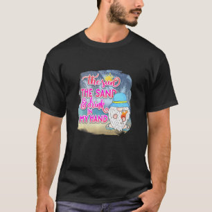 Sonne und Getränke Hand Sommerzeit Strand Dekor de T-Shirt