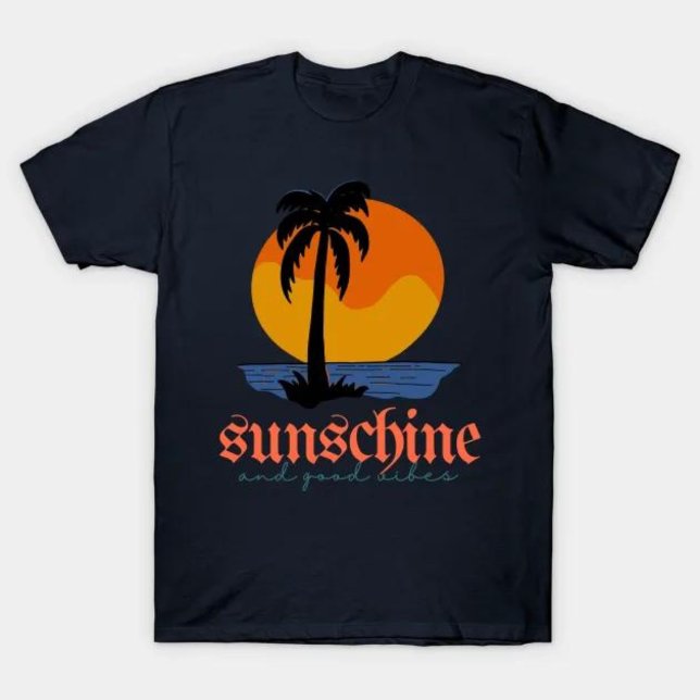 Sonne und gute Stimmung - Sommerwoben T-Shirt (sunschine and good vibes - Summer Vibes)