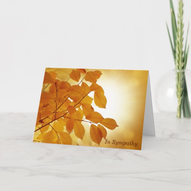 Sonne und Herbst lassen Sympathieausweis Karte (Vorderseite)
