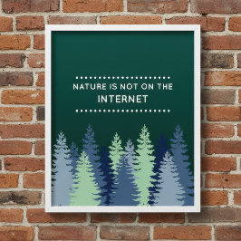 Sonne und Internet-Zitat Poster