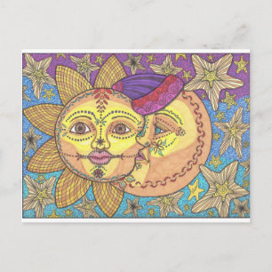 Sonne und Mond 2 Postkarte