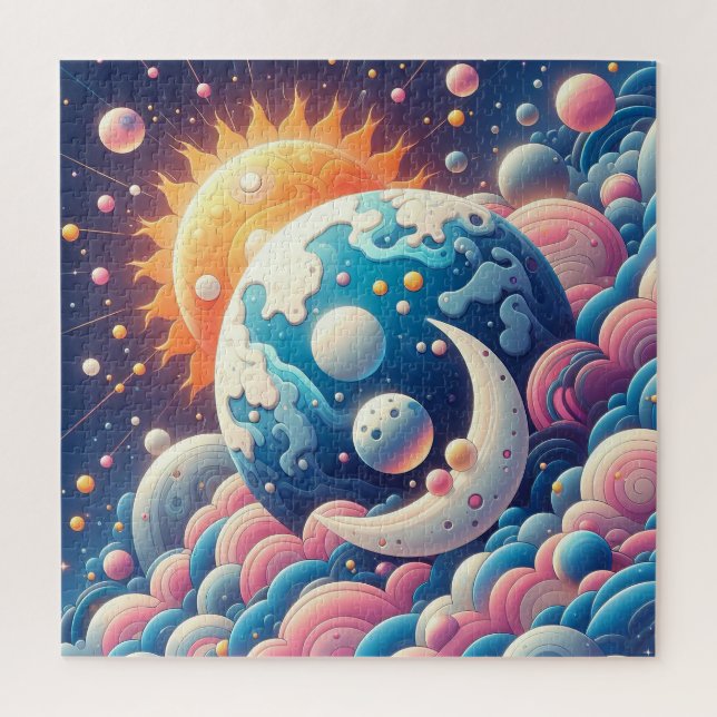 Sonne und Mond Abstract (Vertikal)