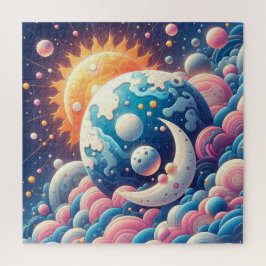 Sonne und Mond Abstrakt
