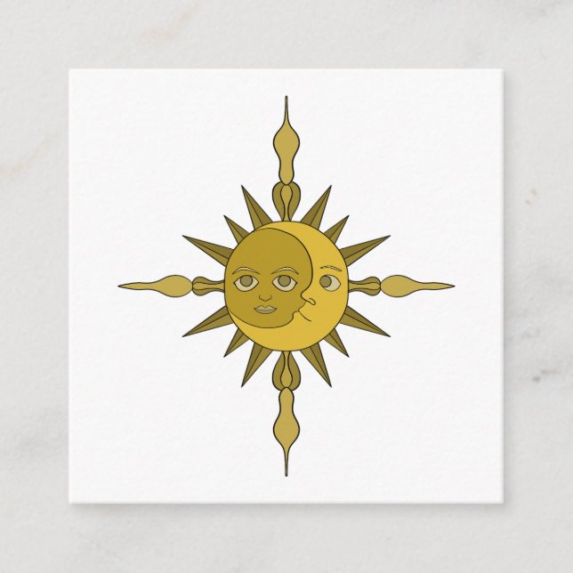 Sonne und Mond Begleitkarte (Vorderseite)
