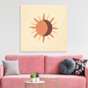 Sonne und Mond – Boho Himmelsgewölbe    Heilige Ba Leinwanddruck