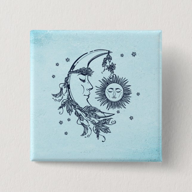 Sonne und Mond Button (Vorderseite)