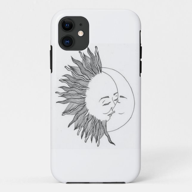 Sonne und Mond Case-Mate iPhone Hülle (Rückseite)