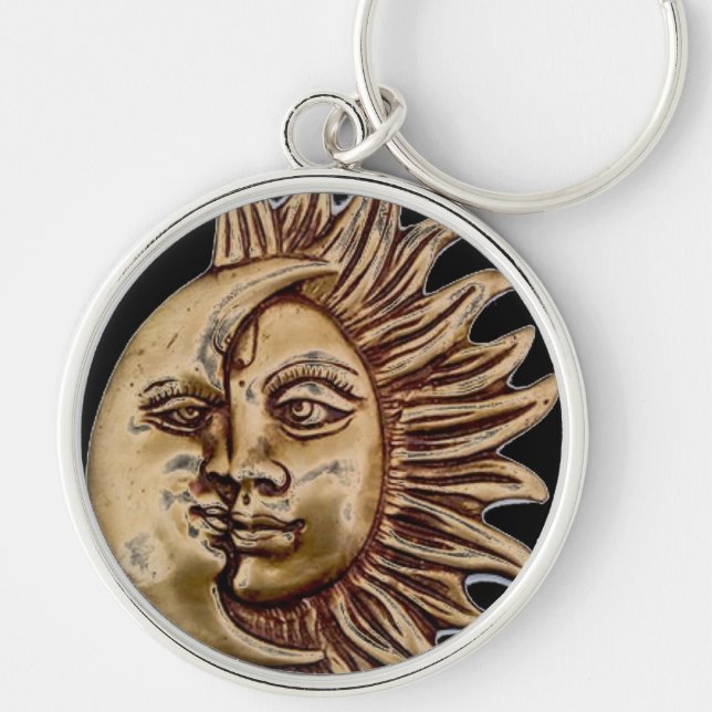 SONNE-UND MOND-CHARME-ENTWURF SCHLÜSSELANHÄNGER (Vorne)