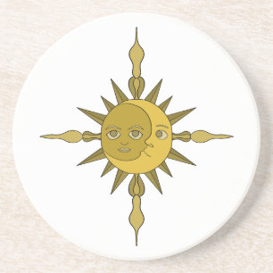 Sonne und Mond Getränkeuntersetzer