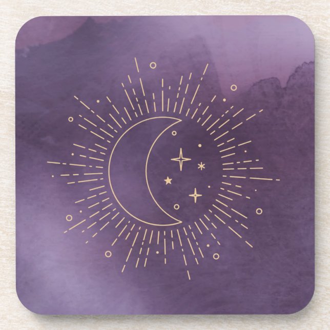 Sonne und Mond Getränkeuntersetzer (Vorderseite)