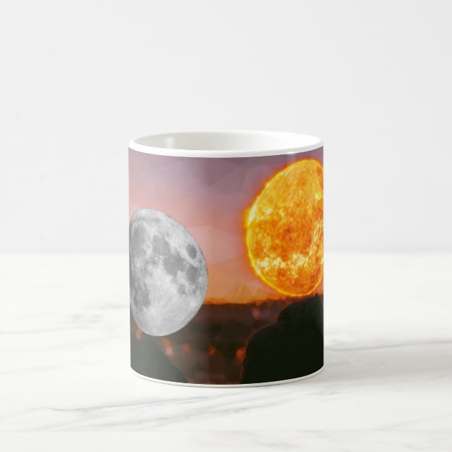 Sonne und Mond Kaffeetasse (Mittel)