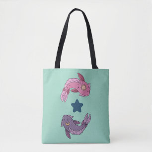 Sonne- und Mond-Koi-Fisch Himmelsfische-Kunst Tasche