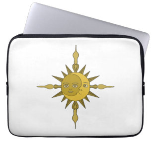 Sonne und Mond Laptopschutzhülle