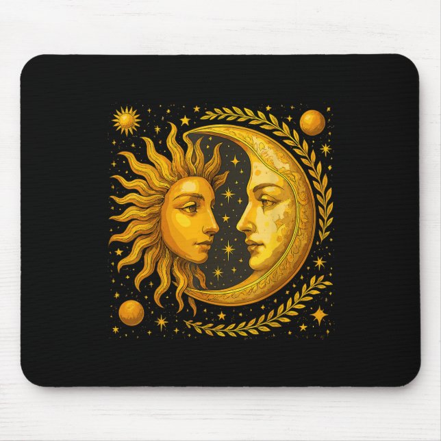 Sonne und Mond Mousepad (Vorne)