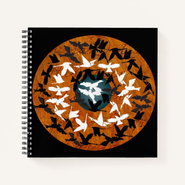 Sonne und Mond Notizbuch (Vorderseite)