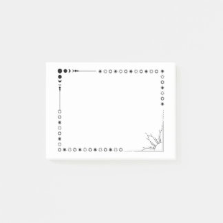 Sonne und Mond Post es notiert Post-it Klebezettel