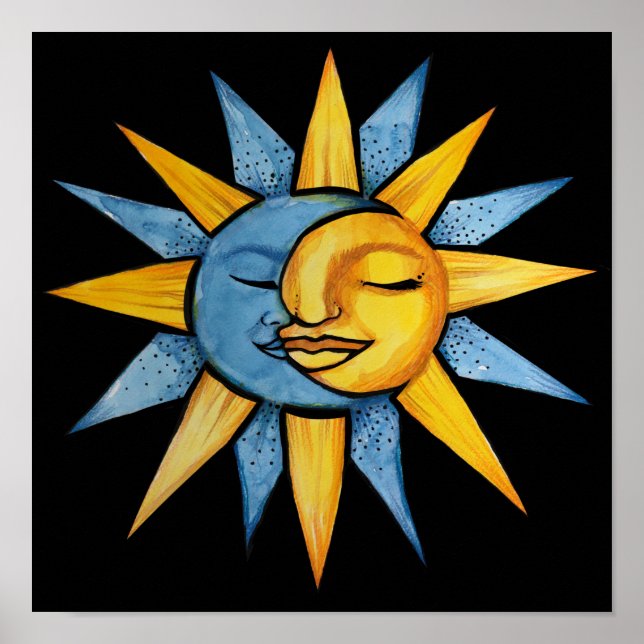 Sonne und Mond Poster (Vorne)