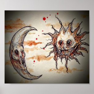 Sonne und Mond Poster