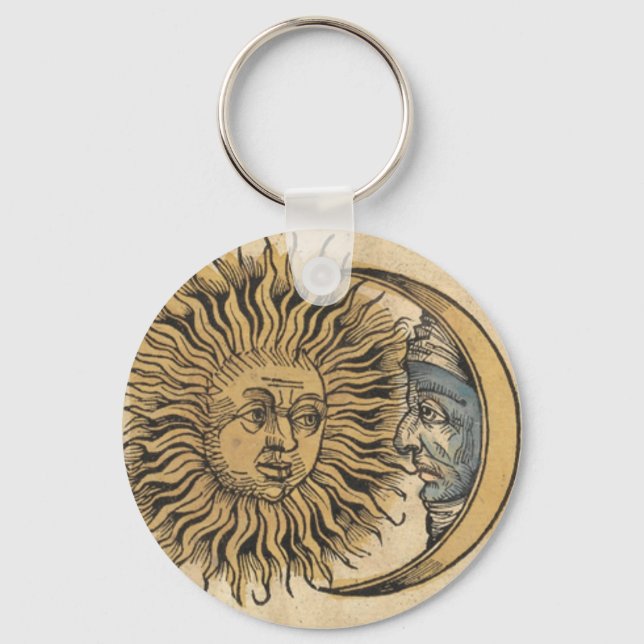 Sonne und Mond Schlüsselanhänger (Vorderseite)