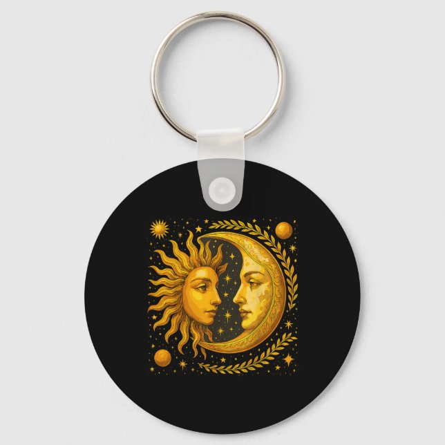 Sonne und Mond Schlüsselanhänger (Vorderseite)