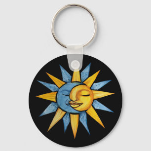 Sonne und Mond Schlüsselanhänger
