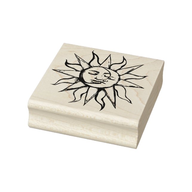 Sonne und Mond Sonnenschein MoonChild Gummistempel (Stempel)
