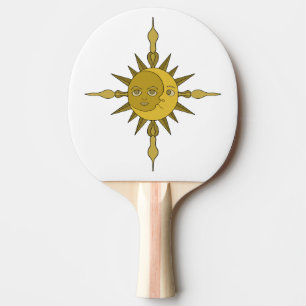 Sonne und Mond Tischtennis Schläger