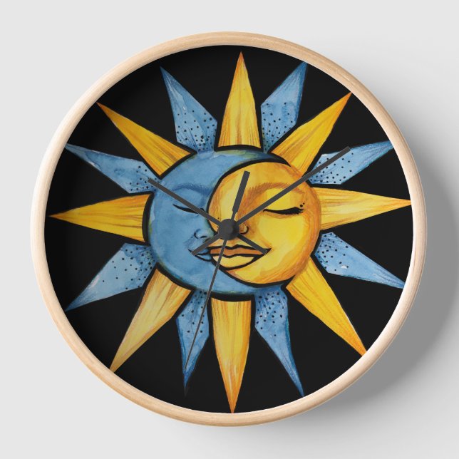 Sonne und Mond Uhr (Vorderseite)