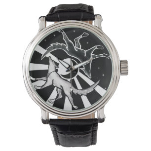 Sonne und Mondwölfe Armbanduhr