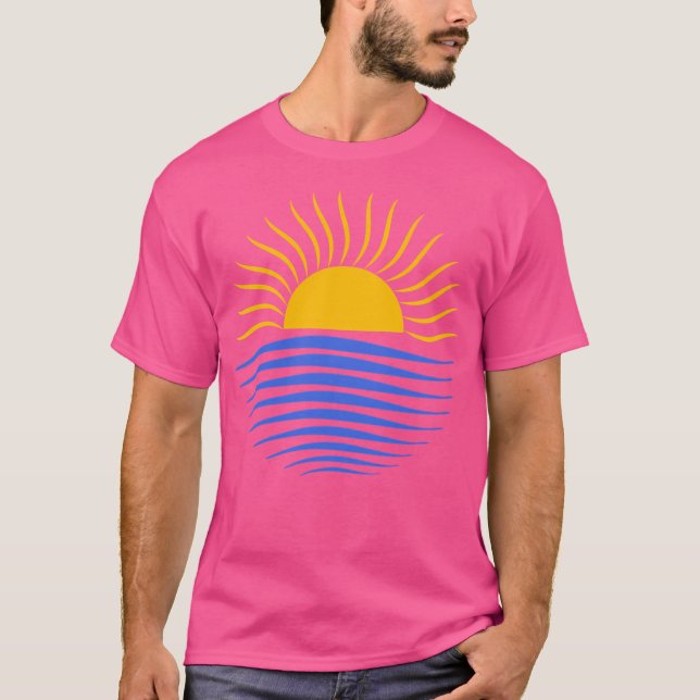 Sonne und Ozean T-Shirt (Vorderseite)