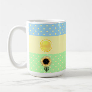 Sonne und Punkte Kaffeetasse