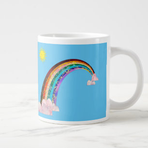 Sonne und Regenbogen 2 Jumbo-Tasse